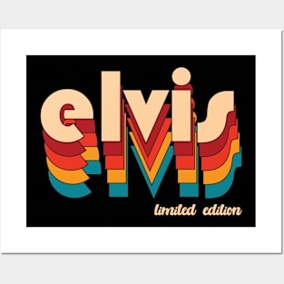 Retro Elvis Name Posters and Art